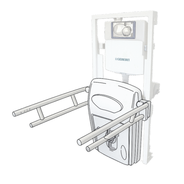 raised toilet seat with arms Hungary