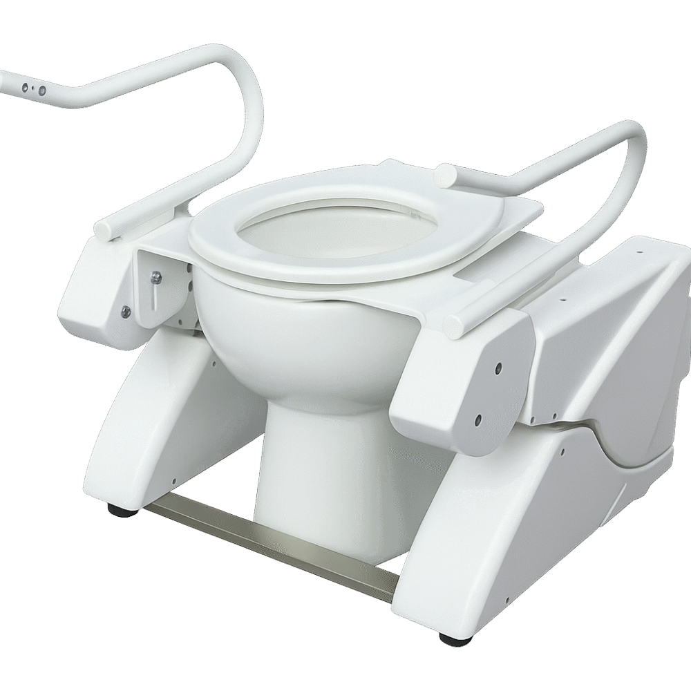 Raised toilet seat for seniors