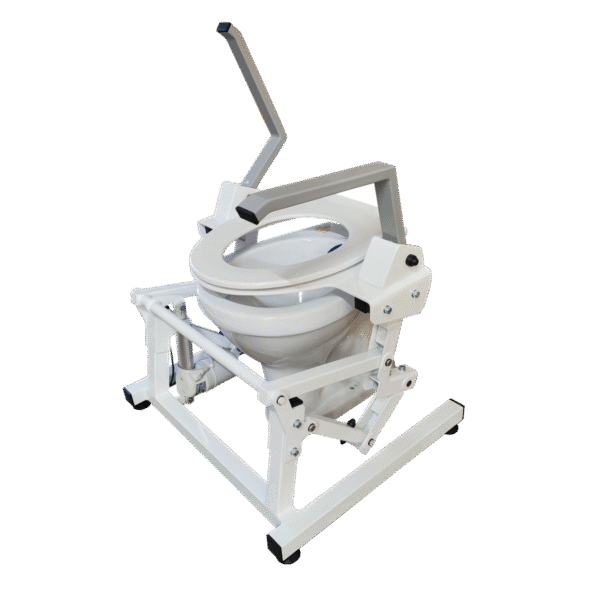 Lift assist toilet chair for elderly