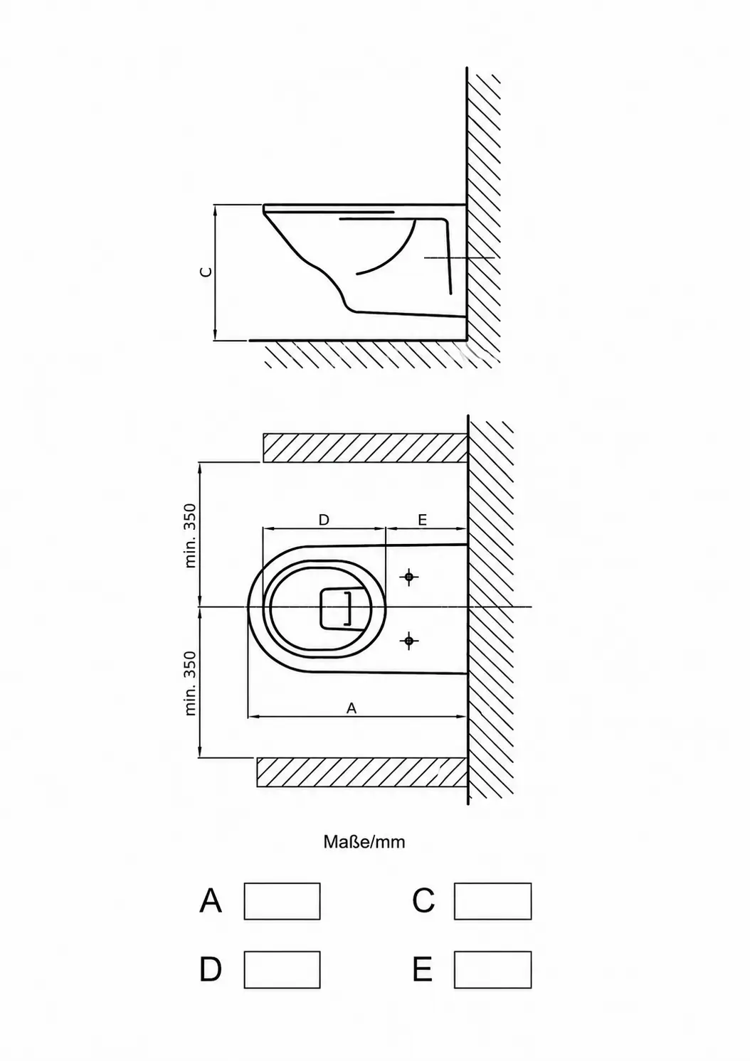 Measurement diagram